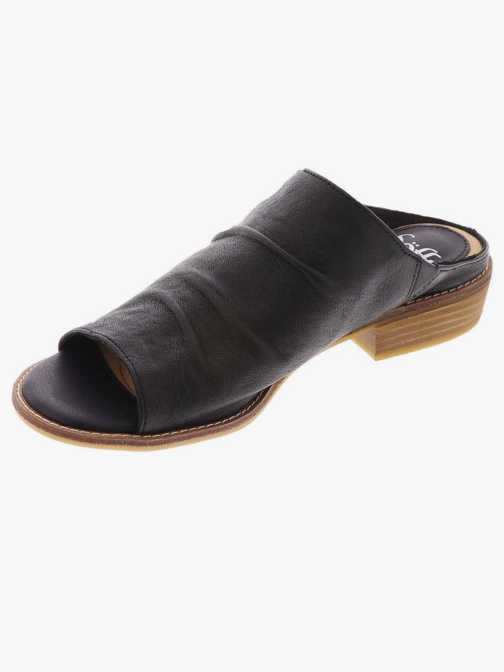 Sofft Netta Black Leather Mules